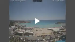 Vorschaubild 8. Mai 2026 09:00 Ayia Napa Zypern - Nissi Beach Panorama