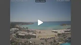 Vorschaubild 3. Juni 2026 07:00 Ayia Napa Zypern - Nissi Beach Panorama
