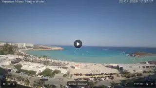 Vorschaubild 22. Juli 2026 14:00 Ayia Napa Zypern - Nissi Beach Panorama