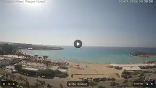 Vorschaubild 23. Juli 2026 06:00 Ayia Napa Zypern - Nissi Beach Panorama