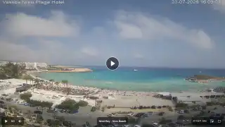 Vorschaubild 23. Juli 2026 13:00 Ayia Napa Zypern - Nissi Beach Panorama