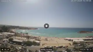 Vorschaubild 25. Juli 2026 07:00 Ayia Napa Zypern - Nissi Beach Panorama