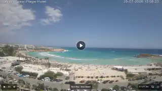 Vorschaubild 25. Juli 2026 12:00 Ayia Napa Zypern - Nissi Beach Panorama