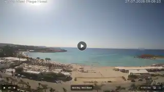 Vorschaubild 27. Juli 2026 06:00 Ayia Napa Zypern - Nissi Beach Panorama