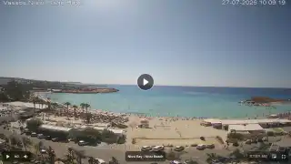 Vorschaubild 27. Juli 2026 07:00 Ayia Napa Zypern - Nissi Beach Panorama